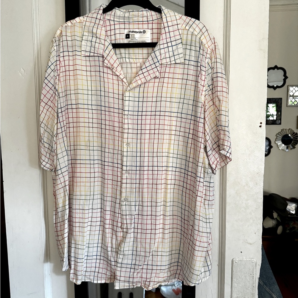 Target pride button up